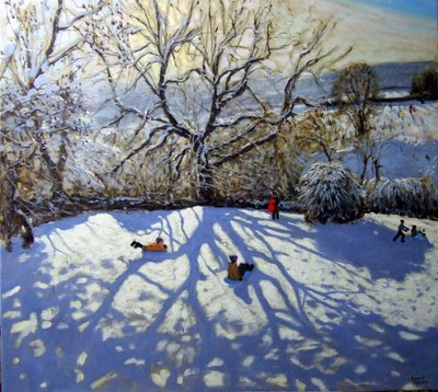 Großer Baum und Rodler, Youlgreave, Derbyshire von Andrew Macara